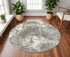 2' X 3' Gray And Ivory Distressed Abstract Scatter Rug
